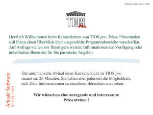 TIOS pro - Arkade GmbH