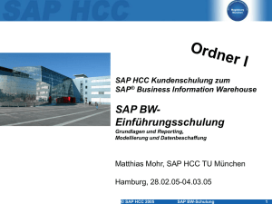 SAP BW - Ihre Homepage bei Arcor