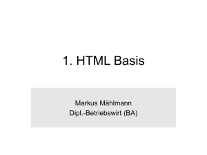 HTML Basis