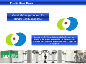 Präsentation von Prof. Dr. Heiner Keupp