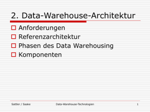 Vorlesung Data-Warehouse-Technologien