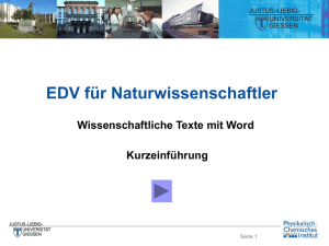 Tabelle einf&uuml;gen