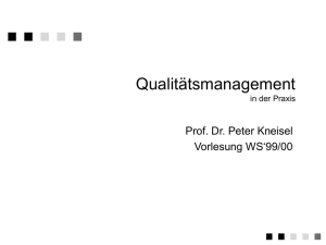 Qualitätsmanagement in der Praxis - Homepage