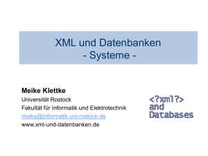 Systeme - XML und Datenbanken