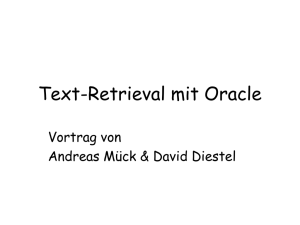 Text-Retrieval mit Oracle