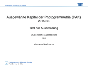 ppt - Fachgebiet Photogrammetrie und Fernerkundung