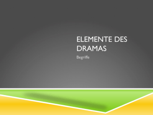 Elemente des Dramas (1-7)