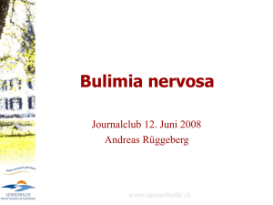 Vortrag Bulimie (Dr. A. Rueggeberg) - seminare