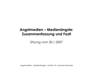 Angstmedien – Medienängste