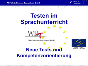 Neue Tests und Kompetenzorientierung