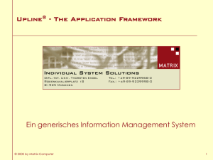 Upline - Application Framework - MATRIX