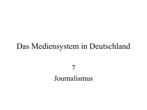 Das Mediensystem in Deutschland