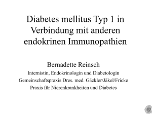 I. Typ 1 Diabetes - dialyse