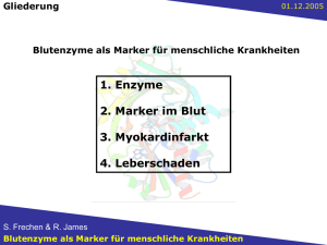 Blutenzyme als Marker für menschliche