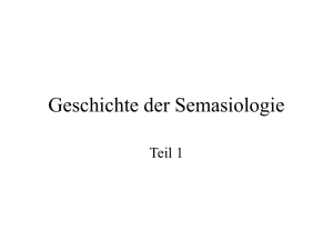 Geschichte der Semasiologie