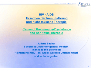 AIDS Juliane Sacher Ursachen der Immunstoerung 020508