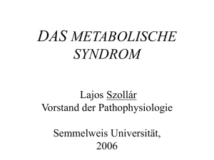 das metabolische syndrom