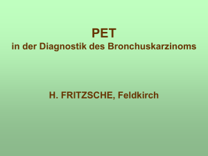 PET in der Diagnostik des Bronchuskarzinoms
