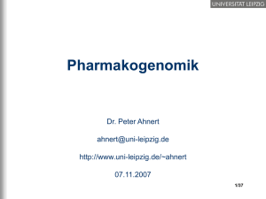 Pharmakogenomik