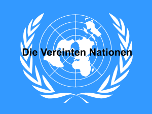 Die Vereinten Nationen (Powerpoint)
