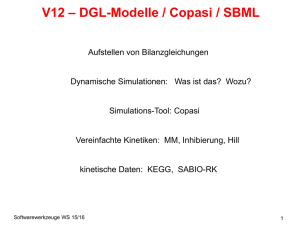 V12 – DGL-Modelle / Copasi / SBML