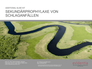 Sekundarpr&auml;vention von schlaganf&auml;llen