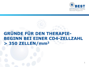 BEST - Gr&uuml;nde f&uuml;r den Therapiebeginn vom April 2010 - hiv