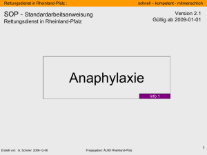 Anaphylaxie