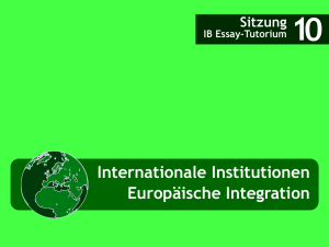 Internationale Institutionen