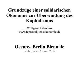 occupy - Genossenschaften