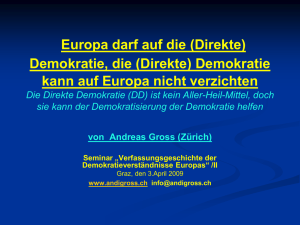 Europa und Direkte Demokratie