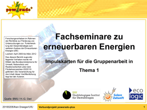 Impulskarten - beim Unabh&auml;ngigen Institut f&uuml;r Umweltfragen