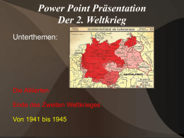 2. Weltkrieg Daten 2. Weltkrieg Daten