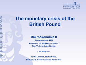 Team 4: The monetary crisis of the British Pound