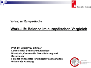 Prof. Dr. Birgit Pfau-Effinger Institut für Soziologie