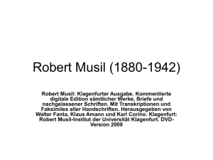 Robert Musil (1880-1942)