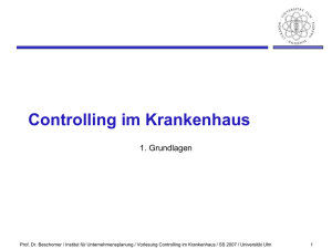 Controlling im Krankenhaus