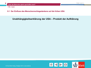 Unabh&auml;ngigkeit USA