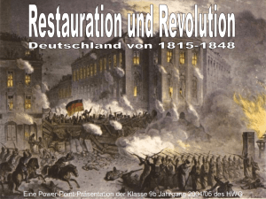 Restauration und Revolution (PPT, 1,7 MB )