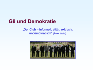 G8 und Demokratie - Pappnasen Rotschwarz