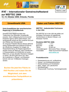 IFAT – Internationaler Gemeinschaftsstand zur WEFTEC 2009 12.