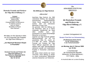 Deutsche Freunde und Förderer der Olga Havel Stiftung eV