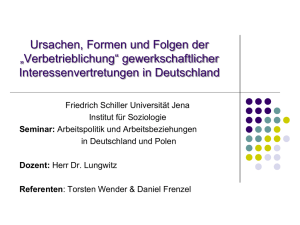 Referat Verbetrieblichung - Friedrich-Schiller