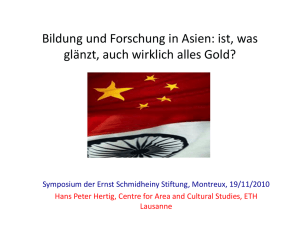 Präsentation - Ernst Schmidheiny Stiftung