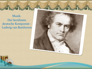 Musik. Der berühmte deutsche Komponist