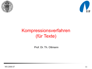 Microsoft PowerPoint Presentation: 10_Textkompression