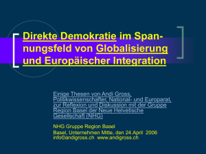 Direkte Demokratie und Globalisierung