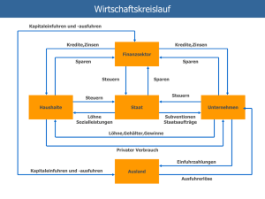 VGR-Volkswirtschaftliche Gesamtrechnung