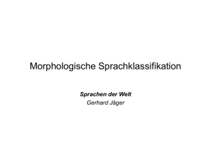 Morphologische Sprachklassifikation