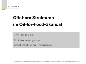 Powerpoint-Show zum Vortrag Oil for Food